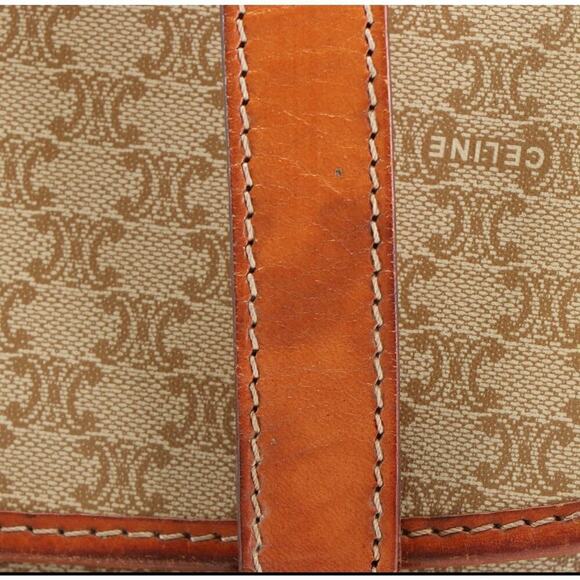 Vintage Celine Coated Canvas Shoulder Bag - Picture 9 of 11